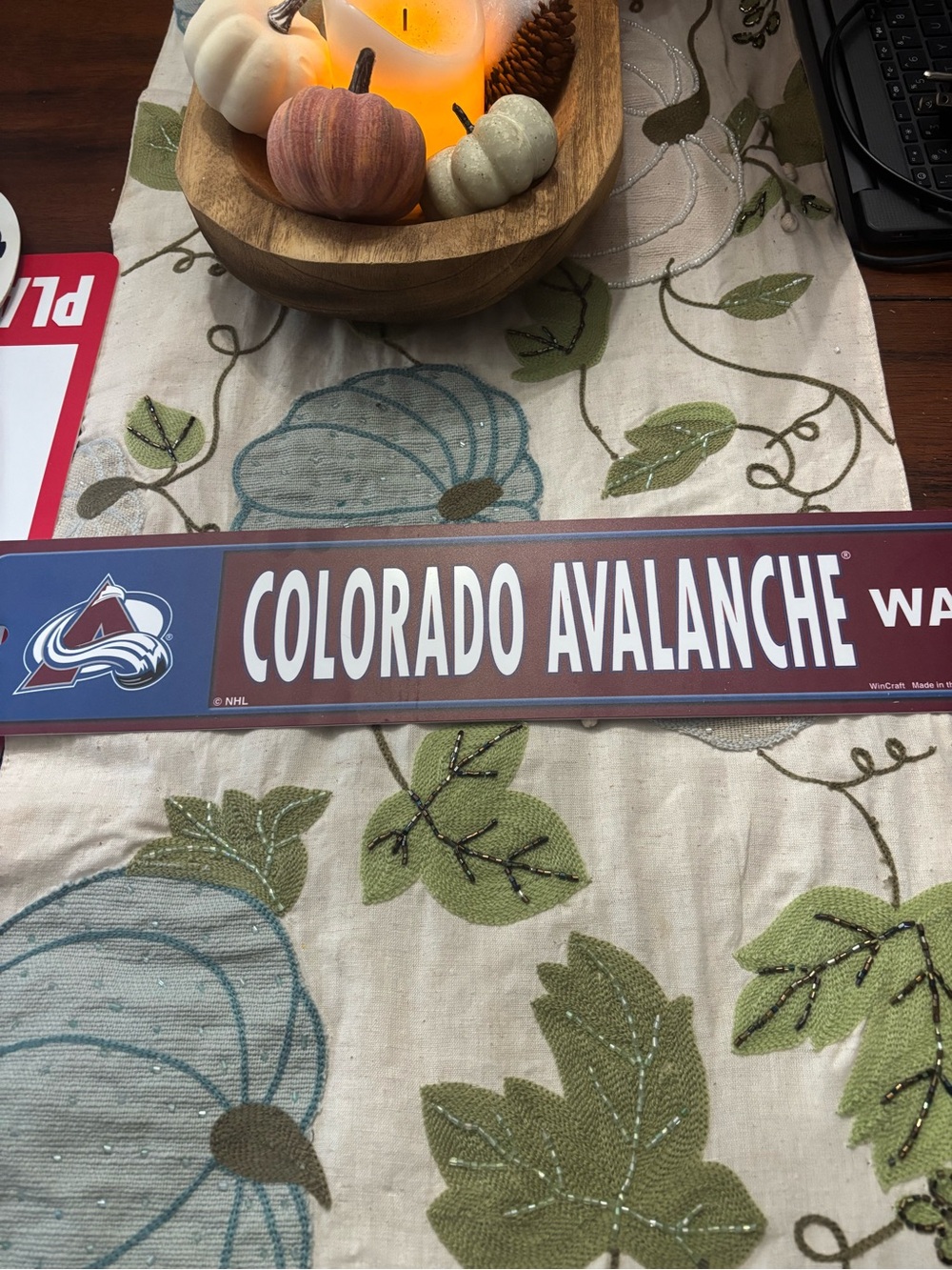 Wincraft Maroon "Do Avalanche Way" Street Sign